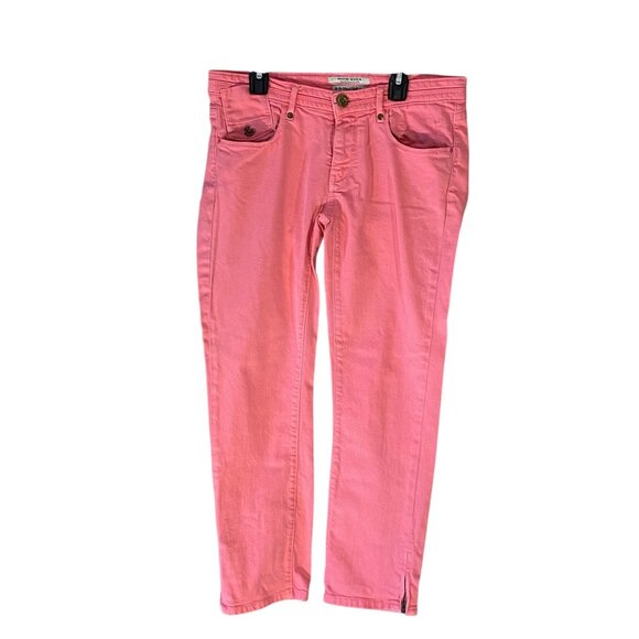 Maison Scotch La Parisienne Pink Jeans Women Sz 28 Cotton Blend Slim Fit Stretch - Picture 1 of 14